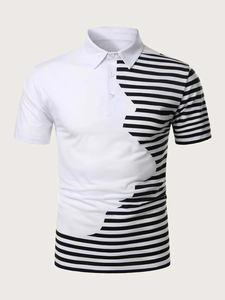 100% coton polos à séchage rapide T-shirt polo sur mesure Chemises polo pour hommes de couleur bleue unie - Product Image 6