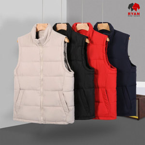 Chaleco Acolchado Cortavientos Personalizado Ryan Pro Gear para Hombre con Tela de Lana Peinada, Transpirable y Antipilling, Opciones de Logotipo OEM - Product Image 6