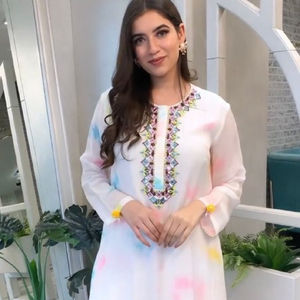 NUEVO VESTIDO INDIO DE SATÉN CASUAL DE DISEÑADOR, TOP ELEGANTE - Product Image 1