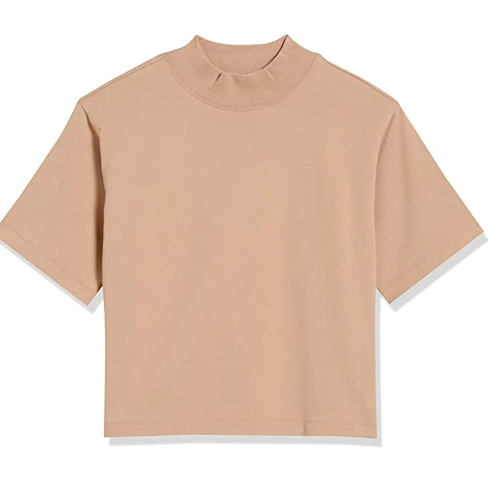 T-shirt à manches courtes pour hommes et femmes, haut oversize en coton à double fil, de couleur pure, 2022
