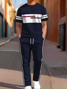 Conjunto Deportivo Informal de Algodón de Primera Calidad 2026, Estilo Premium, Impresión Digital, Ropa de Verano Ecológica para Correr y Gimnasio - Product Image 2