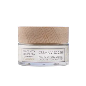 24H FACE CREAM HELPS PREVENTING THE ONSET OF WRINKLES SKIN RELAXATION WITH IGP OIL TUSCANY