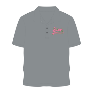 Polo Soror Gris Acero, Camiseta de Sororidad Griega para Mujer, Rosa y Verde, Estilo Universitario, Ropa Casual Elegante - Product Image 5