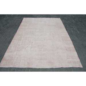 Alfombra Turca Vintage de Lana Rosa, 8.8x12.3 pies (269x376 cm) - Product Image 1