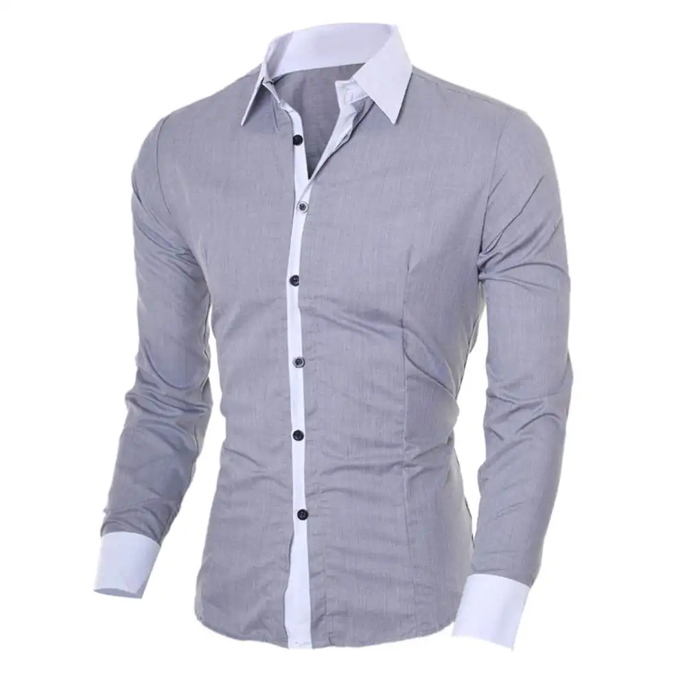 New Design Hot Sale Export Oriented Wholesale Cheap Price Plain Full Sleeve Formal Button Down Shirts For Mens From Bangladesh