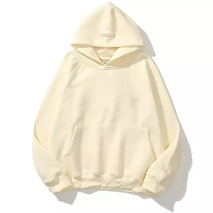 JUPITER เสื้อกันหนาวมีฮู้ดแบบสวมหัวผ้าฟลีซซับในผ้าฝ้ายเนื้อนุ่มทรงหลวม - Product Image 2