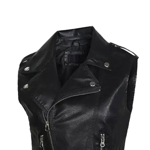 Venta al por mayor de moda ligero de moda las mujeres Chaleco de cuero transpirable impermeable elegante más vendido High Street mujeres chaleco - Product Image 2