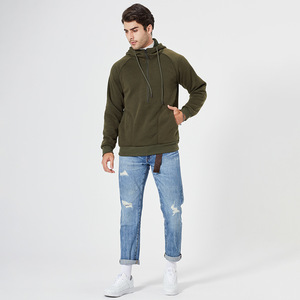 Pull-over à fermeture éclair 100% polyester 1/4 de haute qualité pour hommes sweats à capuche d'hiver Logo personnalisé broderie taille 6XL ODM tissu polaire - Product Image 6