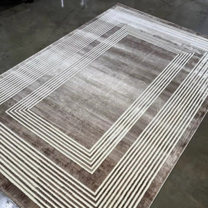 Alfombras Turcas Modernas de Polipropileno Tejidas a Máquina, Alfombras de Yute de Alta Calidad Resistentes a las Manchas, de Pelo Alto, Abstractas, para Dormitorio y Hogar - Product Image 1