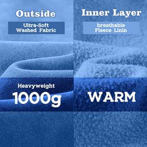 Sudaderas con capucha y cremallera de algodón con logotipo personalizado de 400 gramos para hombre, estilo informal de gran tamaño, temporada de primavera, letras con capucha tejidas de alta calidad - Product Image 5