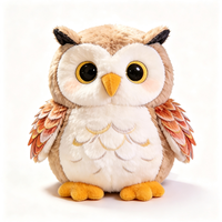 Peluche Hibou Douce en Gros, Jouet en Peluche Personnalisé, Adorable Poupée Oiseau en Peluche pour Enfants, Cadeau Personnalisé, Peluche Hibou Mignonne