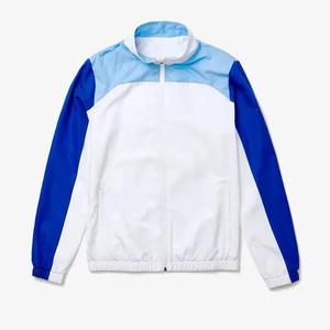 Ensemble de survêtement respirant uni personnalisé, veste à col cheminée zippée en nylon et polyester, pantalon de jogging, ensemble deux pièces pour hommes - Product Image 5