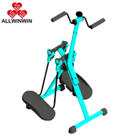 ALLWINWIN MAW04 Mini Air Walker - Appareil d'exercice elliptique pliable avec poignée rotative à 360 degrés et position assise