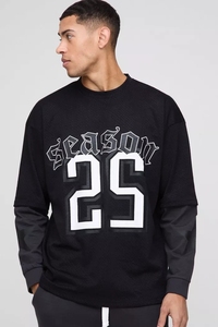 ชุดวอร์มผ้าเมชไซส์ใหญ่พิเศษสำหรับผู้ชายชุดวอร์มลำลองพิมพ์ลายหลายชั้นชุดระบายอากาศได้ดี - Product Image 3