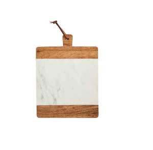 Planche à découper en bois et marbre personnalisée de haute qualité, en marbre et bois d'acacia, idéale pour Noël - Product Image 3