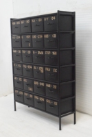 Cajonera de Almacenamiento Multiusos Estilo Industrial, Fabricada en Hierro Metálico Resistente, de Alta Calidad, para Hogar u Oficina