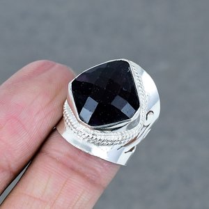 Proveedor al por mayor, anillo de latón con piedras preciosas de cuarzo ahumado, anillo de declaración Chapado en plata de ley 925, regalo perfecto para su joyería OEM - Product Image 3