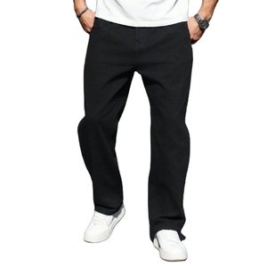 Jean en denim noir ample et tendance pour homme, coupe large, délavé vintage, écologique, respirant, mode automne, tailles 28 à 42 - Product Image 1