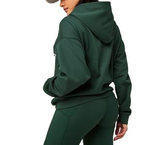 OEM Anti-Pilling Custom Heavyweight 100% algodón Drop-Shoulder Pullovers Hoodies para mujeres Transpirable Front Acid Washed Hoodies - Product Image 2