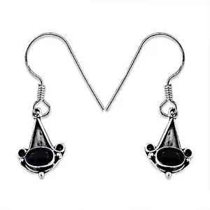 Pendientes de Plata 925 con Ónix en Forma de Gota para Mujer, Accesorio de Moda para Uso Diario - Product Image 1