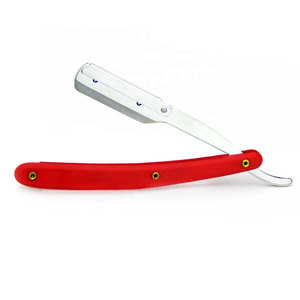 Rasoir à gorge droite de style vintage SHAVETTE RASOI manche en bois lame en acier inoxydable pour le rasage humide Salons de coiffure - Product Image 1