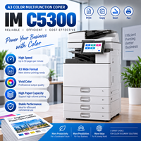 Photocopieur multifonction couleur A3 reconditionné IM C5300, 53 ppm, imprimante recto-verso, scanner, MFP, machine de photocopie numérique pour bureau, Japon