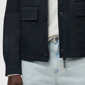 Chaqueta Personalizada para Hombre con Cierre de Botones, Material Transpirable, Cuello Camisero, Mangas Largas, Servicio OEM, Precio al por Mayor - Product Image 3