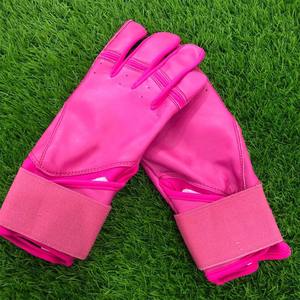Customized Original Pink Cowhide Leather Baseball <b>Gloves</b> Professional Straps Cuff for Youth and Adult <b>Batting</b> Youth Sizes - Product Image 2