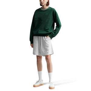 Sweat à capuche court en molleton pour femme, personnalisable, respirant, avec logo, design de tissu de haute qualité, col rond, pull-over - Product Image 4