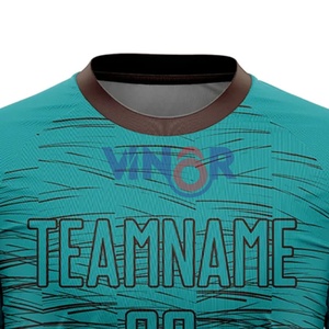 Camiseta de fútbol de diseño personalizado de alta calidad al por mayor camisetas de fútbol con nombre de equipo personalizado en blanco con diseño de impresión OEM - Product Image 3