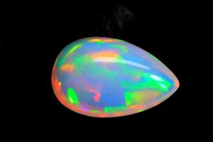 อัญมณีโอปอลทรงหลังเบี้ยรูปทรงรังผึ้งโอปอลเอธิโอเปีย-รูปทรงลูกแพร์รุ้งฉูดฉาดอัญมณี-เล่นสีธรรมชาติเรียบสำหรับ - Product Image 2