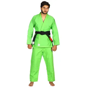 BJJ Gi hijau Mint untuk pria dibuat untuk mengukur seni bela diri Gi dibuat khusus hijau Mint seragam Jiu Jitsu Brasil