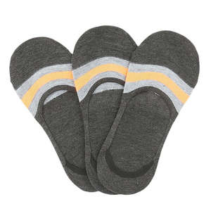 Men's Ankle <b>Socks</b> Pack Of 3 - Dark <b>Grey</b> - Product Image 1