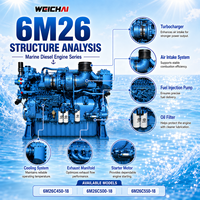 Offre Spéciale Moteur Diesel Marin Weichai Série 6M26 4 Temps 6 Cylindres pour Bateaux de Pêche et Navires de Charge