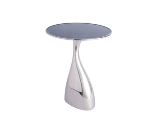 Venta al por mayor de la fábrica de plata brillante acabado mesa auxiliar Hotel y restaurante muebles mesa auxiliar decoración de la sala de estar - Product Image 6