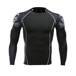 2025 <b>Customized</b> Camo <b>Compression</b> <b>Shirts</b> Anti-UV Sublimation <b>Design</b> Your Own Logo Latest Gym Fitness Sets Unisex 100% Polyester - Product Image 1