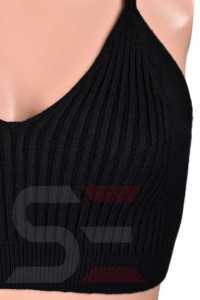 Wholesale Custom MADE Active Wear Women's Ribbed Fitness Gym <b>Crop</b> <b>Top</b> Sexy Sleeveless Workout Tank Short Length Custom Design - Product Image 3