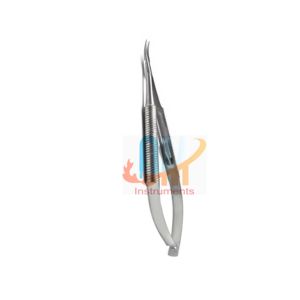 คีมจับเข็มบาร์ราเกอร์ 10 ซม. เกรดผ่าตัด สแตนเลส เครื่องมือจักษุแพทย์ แบบล็อค ปลายโค้ง คุณภาพสูง ได้รับมาตรฐาน CE - Product Image 3