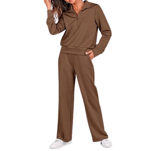 ชุดลำลองสำหรับผู้หญิงชุดวอร์ม2ชิ้นพร้อมลายพิมพ์กราฟิกสวมใส่สบายมีสไตล์สวมใส่ได้ทุกวัน - Product Image 3