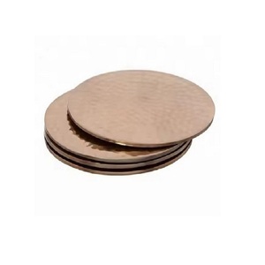 Aluminum Handmade Customized Bulk New Style Unique Decorative Tabletop <b>Trivet</b> Brass EPL Gold Color Coaster Stand Pad Customized - Product Image 3