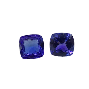 Natural Loose Gemstone Best Quality Tanzanite <b>Cushion</b> Faceted Gemstone Available at Custom Size - Product Image 3