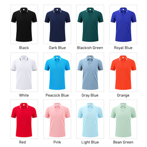 Mens Polo Shirt Custom Logo Available Multiple Colors Breathable Cotton Short Sleeve Casual <b>Business</b> Golf Shirt - Product Image 5