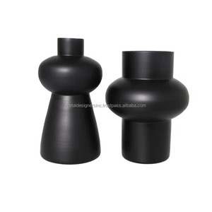 S/2, jarrones de flores de hierro con revestimiento de Metal de diseño moderno para el hogar, jardín, sala de estar, boda, fiesta, mesa y decoración de suelo - Product Image 1