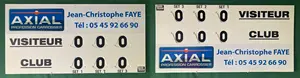 Manual Scoreboard Large Double Sided 120 X 60 Cm For Tennis Padel Handball Unperishable For All Weather Outdoor Or Indoor