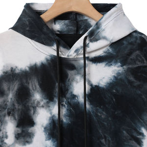 Custom Logo <b>Tie</b>-<b>Dye</b> Men's <b>Hoodie</b> Drawstring Pullover 100% Cotton Long Sleeve Winter OEM Service High Quality Breathable - Product Image 3