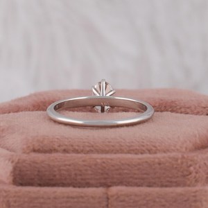 Oval Diamond Solitaire Engagement <b>Ring</b>, Lab Grown Diamond Wedding <b>Ring</b>, 6 Claw Prongs Diamond <b>Ring</b>, <b>Ring</b> <b>for</b> Her - Product Image 4