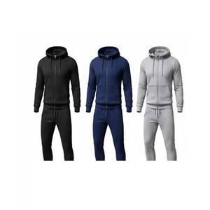Wholesale High Quality Custom Men Winter Casual Print Embroidered Tracksuit with Knitted Fabric Quick Dry - Product Image 3