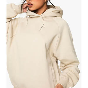 Sudadera con capucha con logotipo bordado personalizado para mujer Sudadera con capucha de lana de algodón hecha en fábrica OEM ODM - Product Image 4