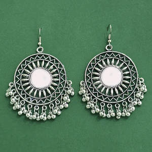 Highly Demanded Elegant Classic Fashion Hoop Earrings Oxidised Plating - Product Image 1