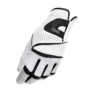 OEM Customized Embroidery Logo Golf <b>Gloves</b> High Quality Genuine Cabretta <b>Sheepskin</b> Leather for <b>Men</b> and Women Sports - Product Image 2
